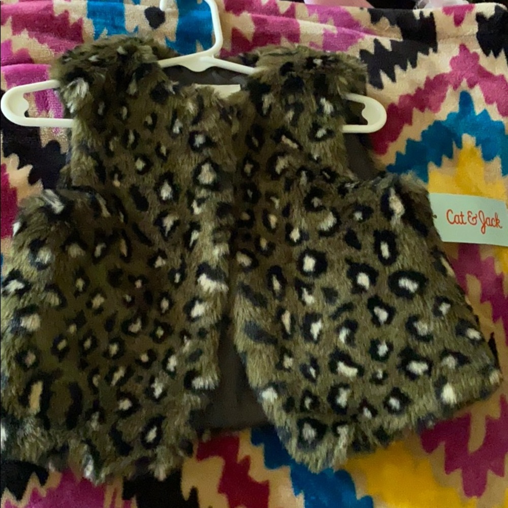 Leopard print vest